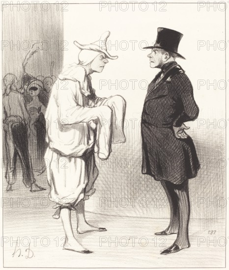Carotte du voltigeur, 1844. Creator: Honore Daumier.