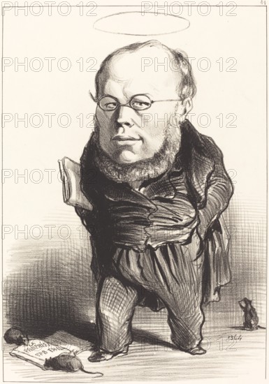 Proudhon, 1849. Creator: Honore Daumier.