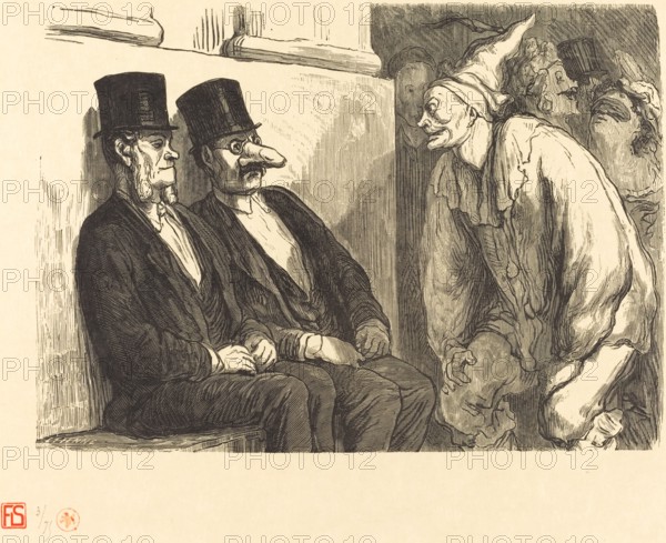 Bal de l'Opera: Tu t'amuses trop!, 1868. Creator: Etienne Carjat.