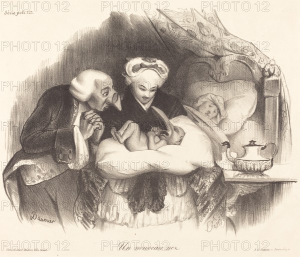 Un nouveau nez, 1833. Creator: Honore Daumier.