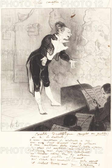 Carotte dramatique, 1844. Creator: Honore Daumier.