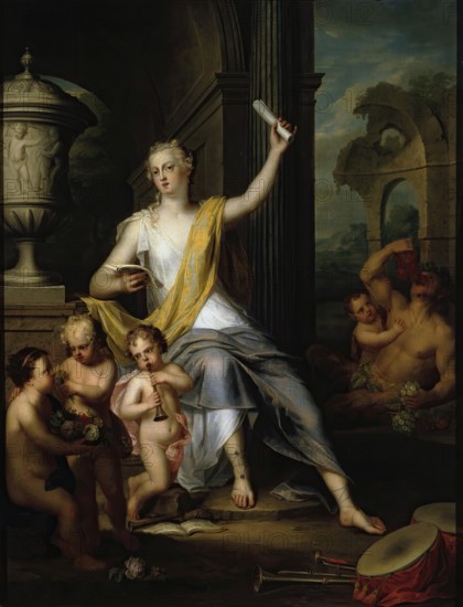 Allegory of the Hearing, the Taste and the Smell, 1733. Creator: Balthasar Beschey.