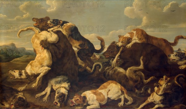 Bear Hunt, 1630. Creators: Jan Wildens, Paul de Vos.