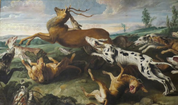 Deer Hunt, 1630. Creators: Jan Wildens, Paul de Vos.