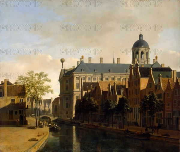 View of the Ratshuis in Amsterdam, 1670. Creator: Gerrit Berckheyde.