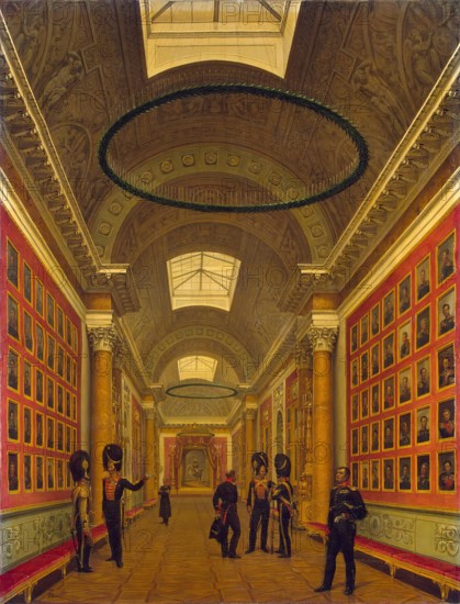 Military Gallery of the Winter Palace, 1829. Creator: Grigory Chernetsov.