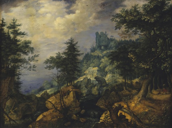 Tyrolean Landscape (The Flight into Egypt), 1606. Creator: Roelandt Savery.