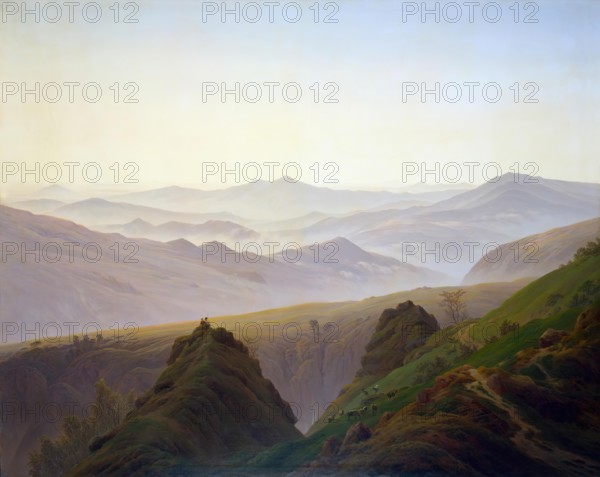Morning in the Mountains, 1822. Creator: Caspar David Friedrich.