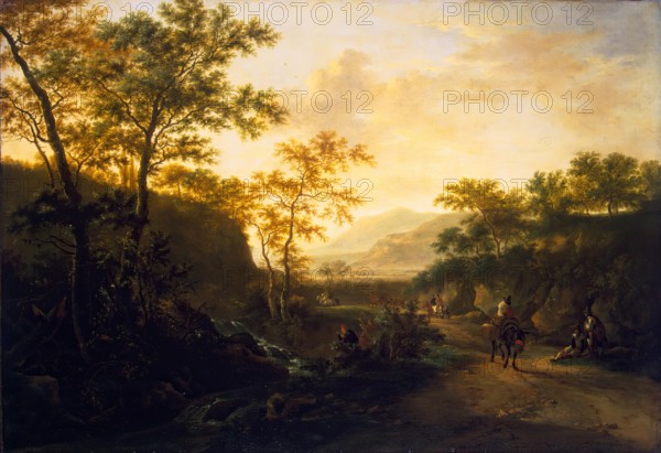 Italian Landscape with a Path, 1647. Creator: Jan Dirksz Both.