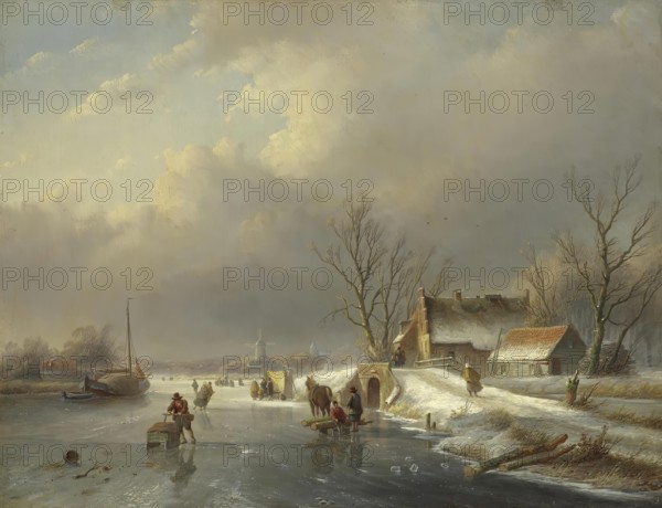 Winter Landscape, 1866. Creator: Jan Jacob Spohler.