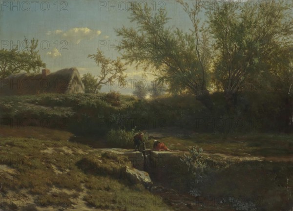 Landscape, 1853. Creator: Jean Baptiste Kindermans.