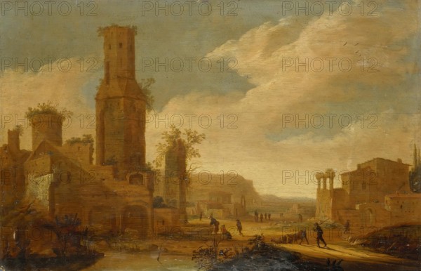 Landscape with Ruins, 1650. Creator: Daniël van Heil.