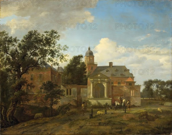 View of Nyenrode Castle, 1660. Creator: Jan van der Heyden.