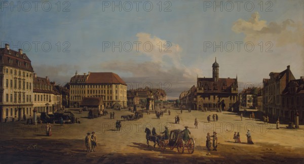 Market-Place of the Neustadt in Dresden, 1751. Creator: Bernardo Bellotto.