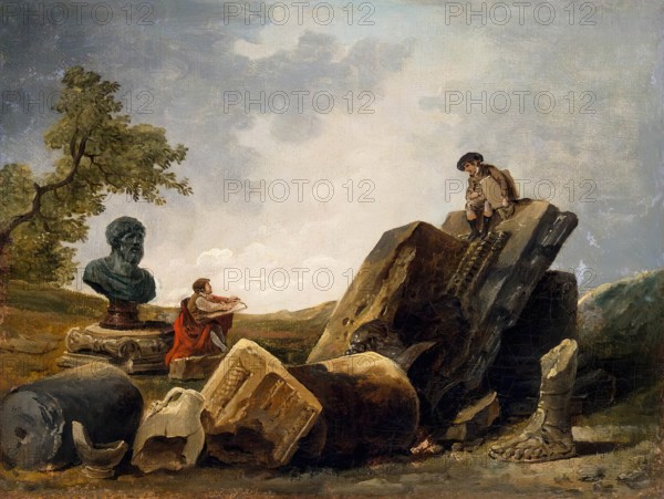 Painters, 1790. Creator: Hubert Robert.