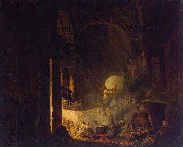Laundresses in the Ruins, 1760. Creator: Hubert Robert.