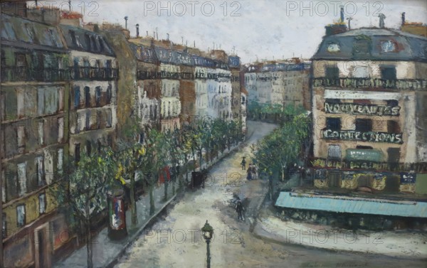 Rue Custine à Montmartre, 1909. Creator: Maurice Utrillo.