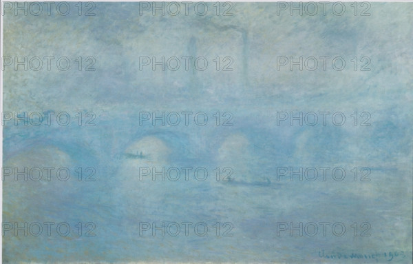 Waterloo Bridge. Effect of Fog, 1903. Creator: Claude Monet.