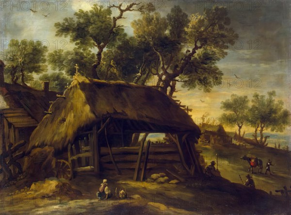 Landscape with Huts, 1650. Creator: Antonio del Castillo y Saavedra.