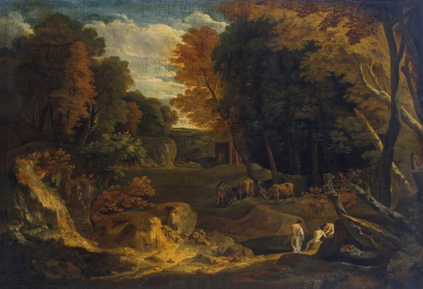 Forest Landscape with a River, 1690. Creator: Cornelis Huysmans.