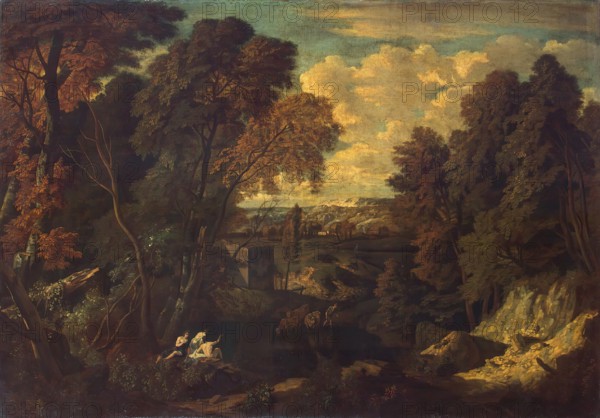 Landscape with a Ruined Tower, 1695. Creator: Cornelis Huysmans.
