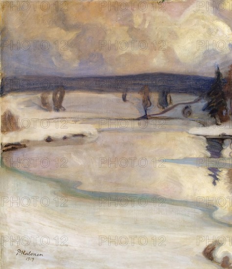 Winter Landscape, 1919. Creator: Pekka Halonen.