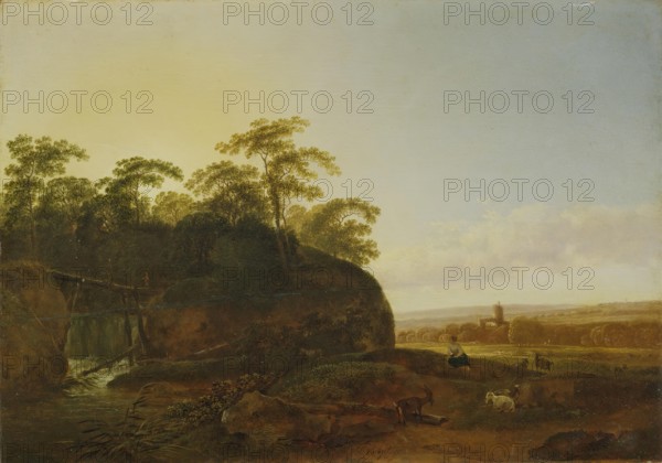 Landscape with Goats, 1773. Creator: Johann Christian Klengel.