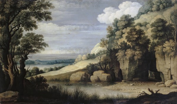 Landscape with a Lake, 1616. Creator: Marten Ryckaert.