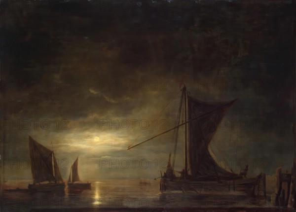 Sea by Moonlight, 1648. Creator: Aelbert Cuyp.