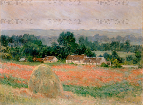 Haystack at Giverny, 1886. Creator: Claude Monet.