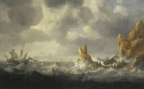 Stormy Sea, 1645. Creator: Jan Peeters.