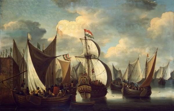 View of a Harbour, 1650. Creator: Jacobus Storck.