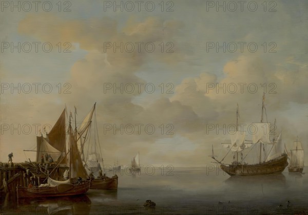 Calm, 1654. Creator: Willem van de Velde the Younger.