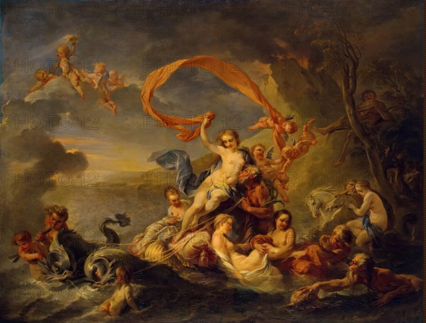Tiumph of Galatea, 1720. Creator: Jean Baptiste van Loo.