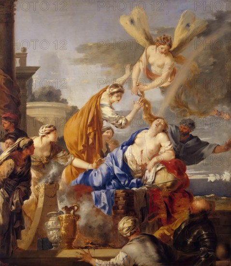 Death of Dido, 1638. Creator: Sébastien Bourdon.
