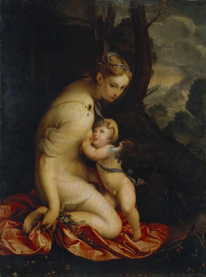 Venus Suckling Cupid, 1610. Creator: Lavinia Fontana.