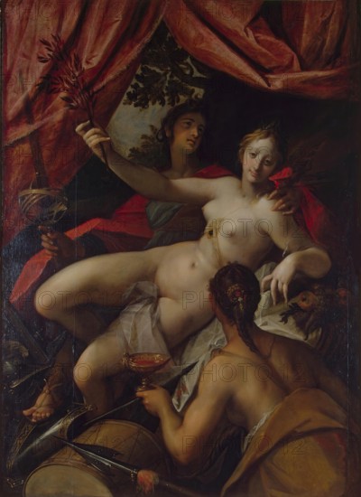 Allegory of Peace and Abundance, 1602. Creator: Hans von Aachen.