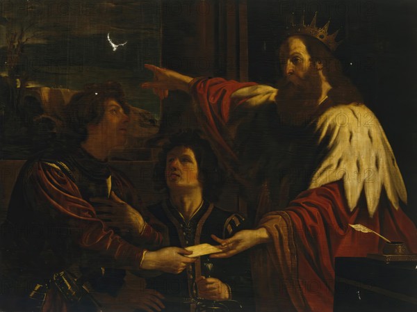 David sends Uriah to Yoav, (copy), 1650. Creator: Unknown.