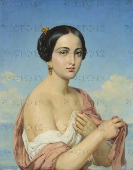Italian Woman, 1850. Creator: Aleksey Tyranov.