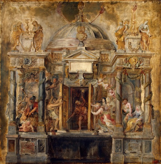 Temple of Janus (Templum Jani), 1634. Creator: Peter Paul Rubens.