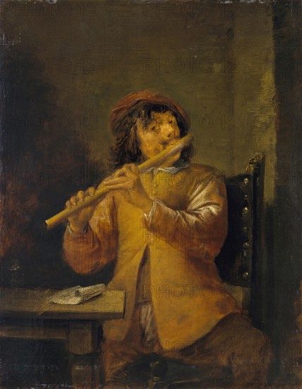 Flautist, 1630. Creator: David Teniers II.