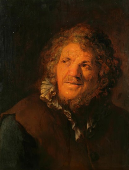 Smiling Old Man (Abraham Grapheus ? ), 1637. Creator: Jan Lievens.