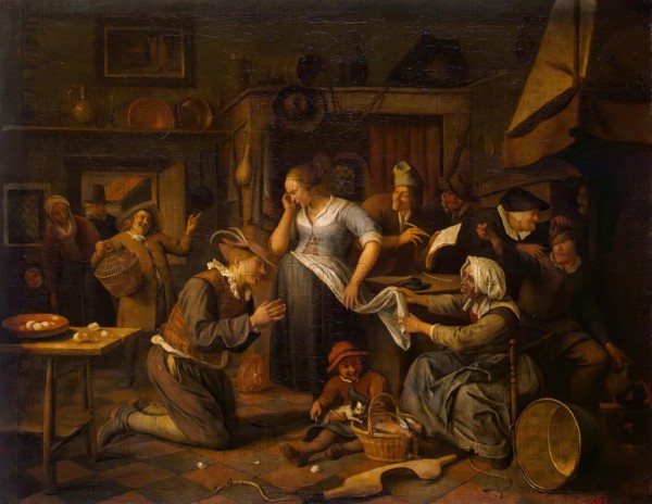 Marriage Contract, 1668. Creator: Jan Steen.
