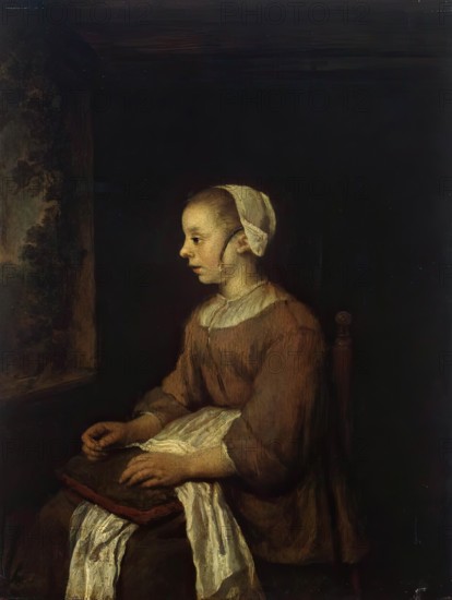 The Seamstress, 1671. Creator: Philip Koninck.