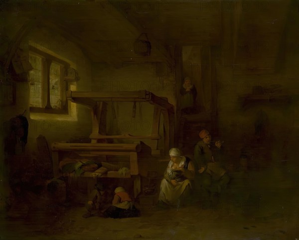 Weaver's Family, 1654. Creator: Cornelis Bega.