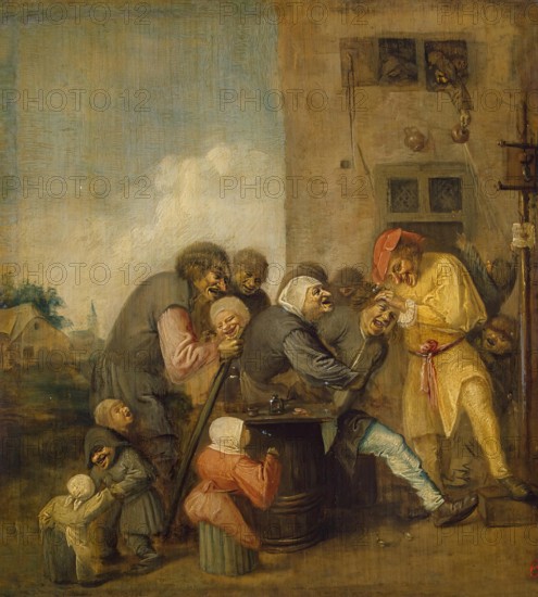 Village Charlatan, (The Operation for Stone in the Head), 1620. Creator: Adriaen Brouwer.