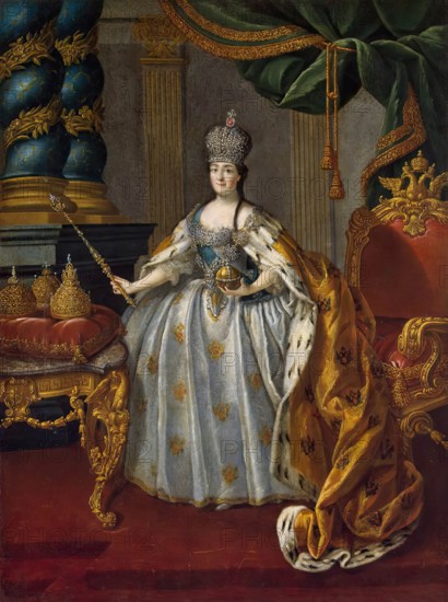Portrait of Catherine II, 1756. Creator: Aleksei Petrovich Antropov.