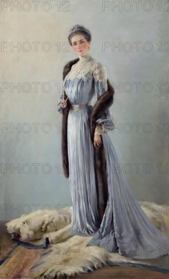 Portrait of Princess Z.N. Yusupova, 1903. Creator: Aleksei Petrovich Antropov.