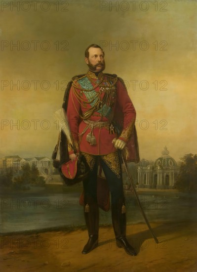 Portrait of Emperor Alexander II, 1866. Creator: Georg von Bothmann.