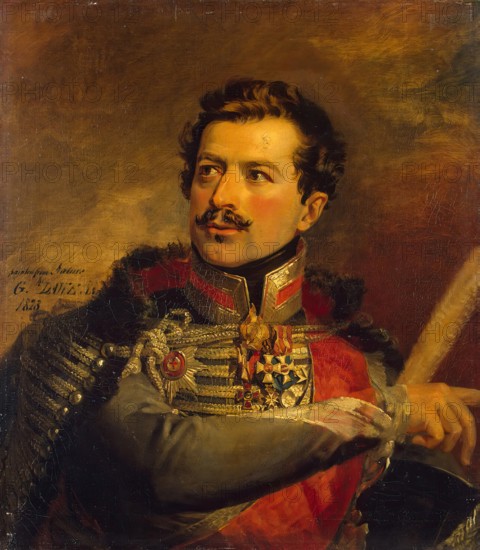 Portrait of Alexander N. Seslavin (1780-1858), 1823. Creator: George Dawe.